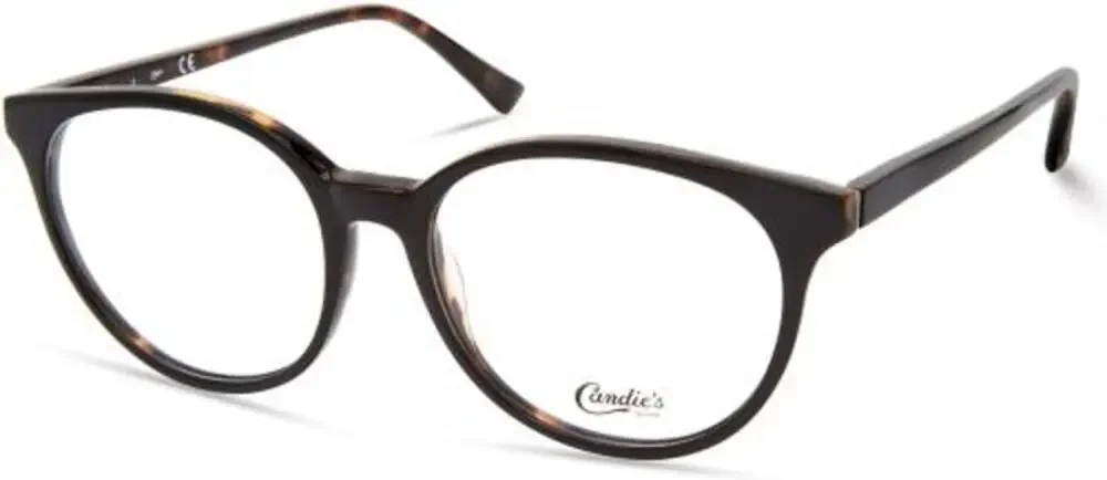 NEW Candies CA0208 rounded tortoiseshell black glasses